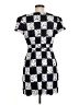 Milly 100% Polyester Checkered-gingham Black Casual Dress Size 6 - photo 2