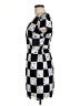 Milly 100% Polyester Checkered-gingham Black Casual Dress Size 6 - photo 5