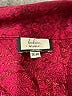believe.. Paisley Burgundy Short Sleeve Blouse Size 16 - photo 7