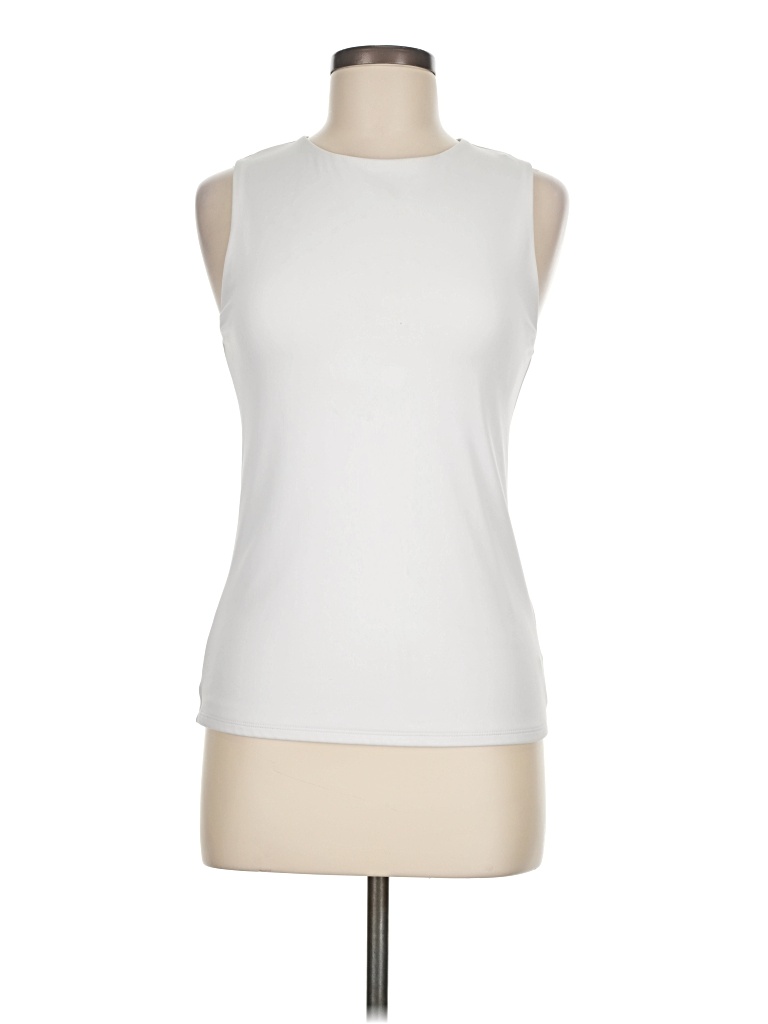 Pre-owned Express Sleeveless Top White High Neck Tops