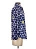 David Cline Polka Dots Blue Long Sleeve Blouse Size S - photo 4