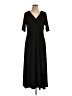 Chaus Solid Black Casual Dress Size L - photo 1