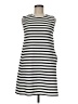 Zara Stripes White Casual Dress Size M - photo 1