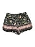 Pink Republic 100% Rayon Paisley Green Shorts Size S - photo 1