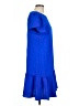 DKNY 100% Polyester Solid Blue Casual Dress Size 10 - photo 4