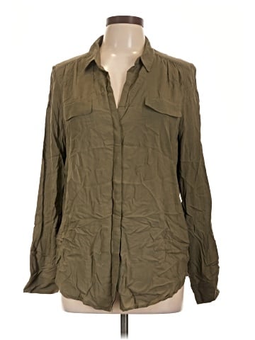 Ann Taylor LOFT Long Sleeve Button-Down Shirt (view 1)