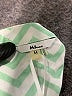 Milano 100% Polyester Chevron-herringbone Green 3/4 Sleeve Blouse Size M - photo 7