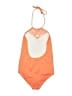 Billabong Color Block Orange One Piece Swimsuit Size 8 - photo 2