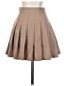 Shein Solid Tan Casual Skirt Size XS - photo 2
