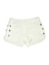 Double Zero 100% Polyester Solid Ivory Shorts Size L - photo 1