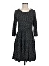 Max Studio Polka Dots Black Casual Dress Size M - photo 1