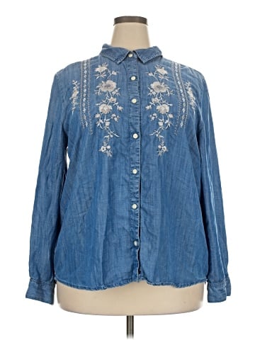 Style&Co Long Sleeve Polo (view 1)