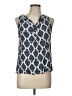 Willi Smith 100% Rayon Blue Sleeveless Blouse Size L - photo 1