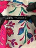 Zara 100% Polyester Paisley Pink Long Sleeve Blouse Size M - photo 7