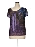 One World 100% Polyester Purple Short Sleeve Blouse Size XL (petite) - photo 1