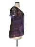 One World 100% Polyester Purple Short Sleeve Blouse Size XL (petite) - photo 4