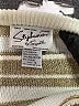 Suzelle Stripes Gold Pullover Sweater Size S - photo 7