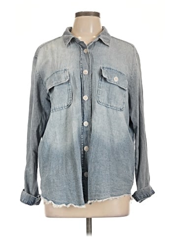 Democracy Long Sleeve Button-Down Shirt (view 1)