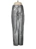 MNG 100% Cotton Metallic Silver Jeans Size 6 - photo 1