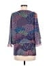 Coco Bianco 100% Polyester Purple 3/4 Sleeve Blouse Size M - photo 2