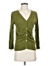 Cache Solid Green Cardigan Size S - photo 1