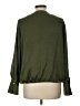 The Limited 100% Polyester Green Long Sleeve Blouse Size L - photo 2