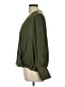 The Limited 100% Polyester Green Long Sleeve Blouse Size L - photo 5