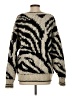 LINE Animal Print Tan Pullover Sweater Size S - photo 2