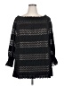 Suzanne Betro 100% Polyester Black 3/4 Sleeve Blouse Size 2X - photo 1