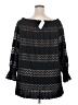 Suzanne Betro 100% Polyester Black 3/4 Sleeve Blouse Size 2X - photo 2