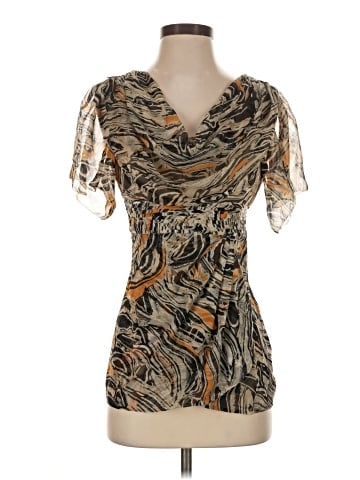 Catherine Malandrino Short Sleeve Silk Top (view 1)