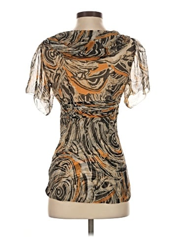 Catherine Malandrino Short Sleeve Silk Top (view 2)