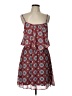 Xhilaration 100% Polyester Print Red Casual Dress Size L - photo 1