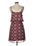 Xhilaration 100% Polyester Print Red Casual Dress Size L - photo 2