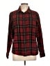 L.L.Bean 100% Cotton Plaid Burgundy Long Sleeve Button-Down Shirt Size L - photo 1