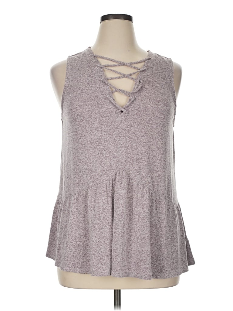 Pre-owned Express Outlet Sweater Vest In Gray