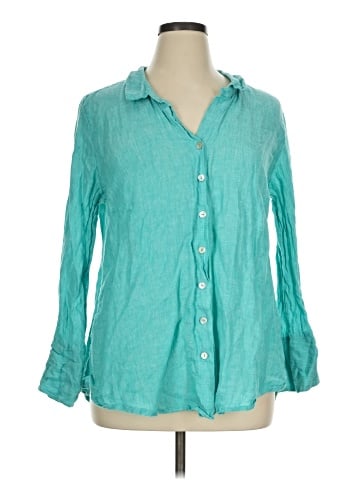Nic + Zoe 3/4 Sleeve Button-Down Shirt (view 1)
