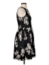 Ann Taylor LOFT 100% Polyester Floral Black Casual Dress Size 2 - photo 4