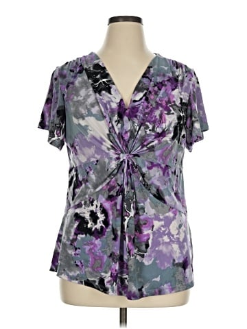 Daisy Fuentes Short Sleeve Blouse (view 1)