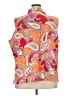 Talbots Paisley Orange Sleeveless Button-Down Shirt Size 3X - photo 2