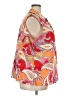 Talbots Paisley Orange Sleeveless Button-Down Shirt Size 3X - photo 4