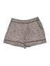 Broadway & Broome 100% Rayon Chevron-herringbone Brown Shorts Size 0 - photo 1