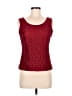 Studio Y 100% Polyester Burgundy Tank Top Size M - photo 1