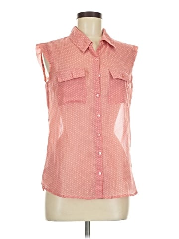 Love Notes Sleeveless Button-Down Shirt (view 1)
