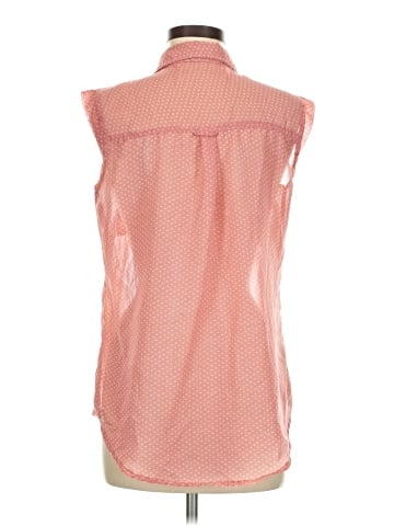 Love Notes Sleeveless Button-Down Shirt (view 2)