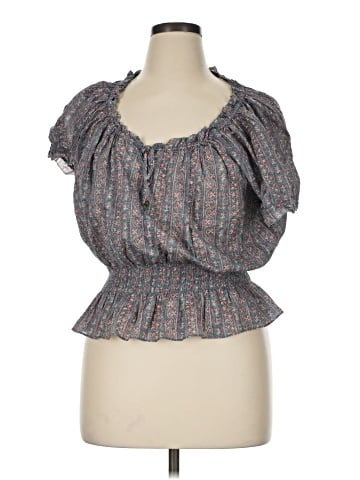 Lauren Jeans Co. Short Sleeve Blouse (view 1)