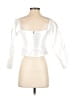 Lulus 100% Polyester White 3/4 Sleeve Blouse Size S - photo 2