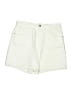 Zara Ivory Denim Shorts Size 8 - photo 1