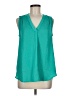 Alfani 100% Polyester Teal Sleeveless Blouse Size M - photo 1