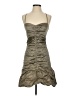 BCBGMAXAZRIA Metallic Gray Cocktail Dress Size S - photo 1